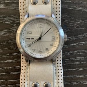 Used Men’s Fossil Leather Band Interchangeable Watch